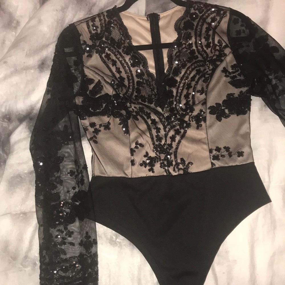 Sequin body suit